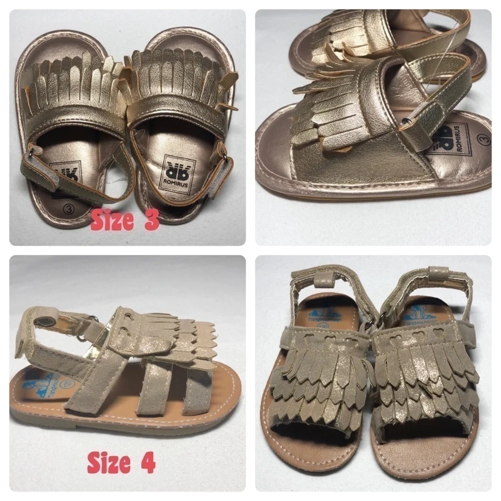 2️⃣ Pairs of Baby Moccasin Sandals!